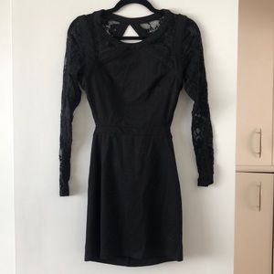 Black mini dress